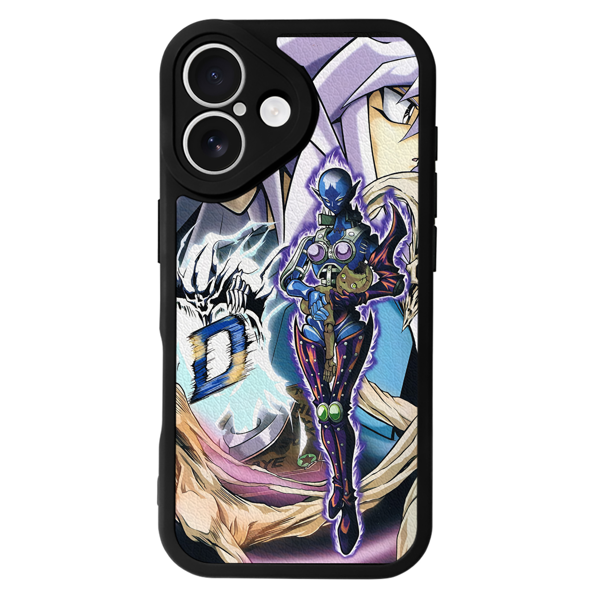 （画像用） 遊☆戯☆王 Yu-Gi-Oh! 【iPhone 16シリーズ対応】シリコンスマホケース（レザー調） 材質：シリコン